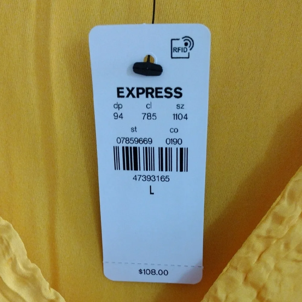 Express Satin V-Neck Flutter Sleeve Pleated Cutout Midi Dress. - Picture 12 of 16
